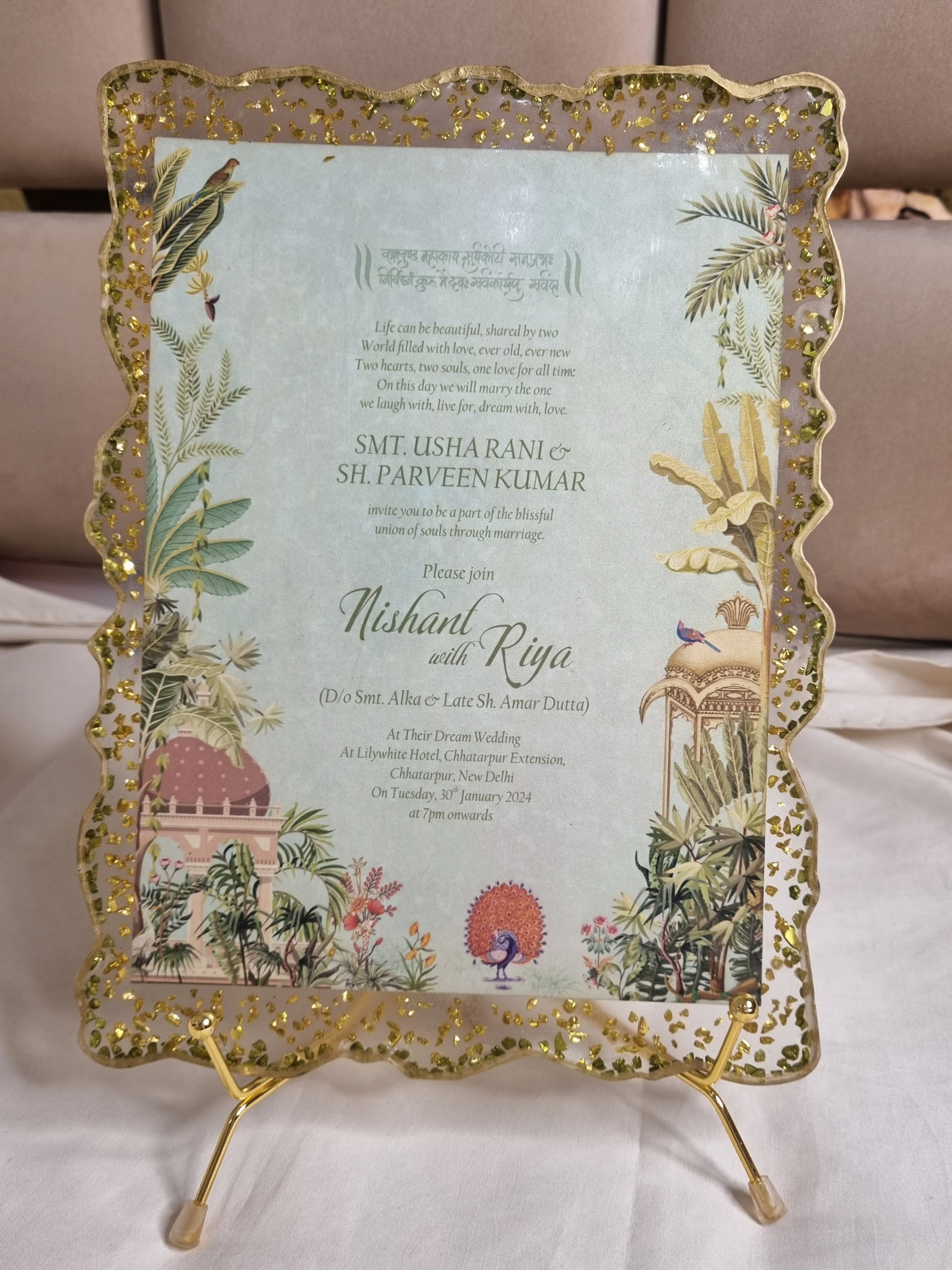 Wedding card preservation