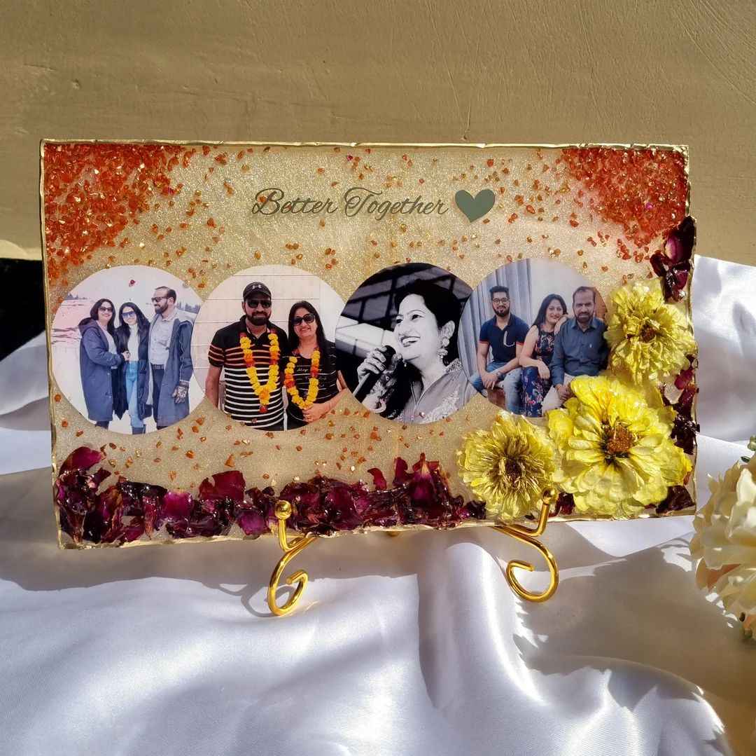 Mini rectangle floral frame