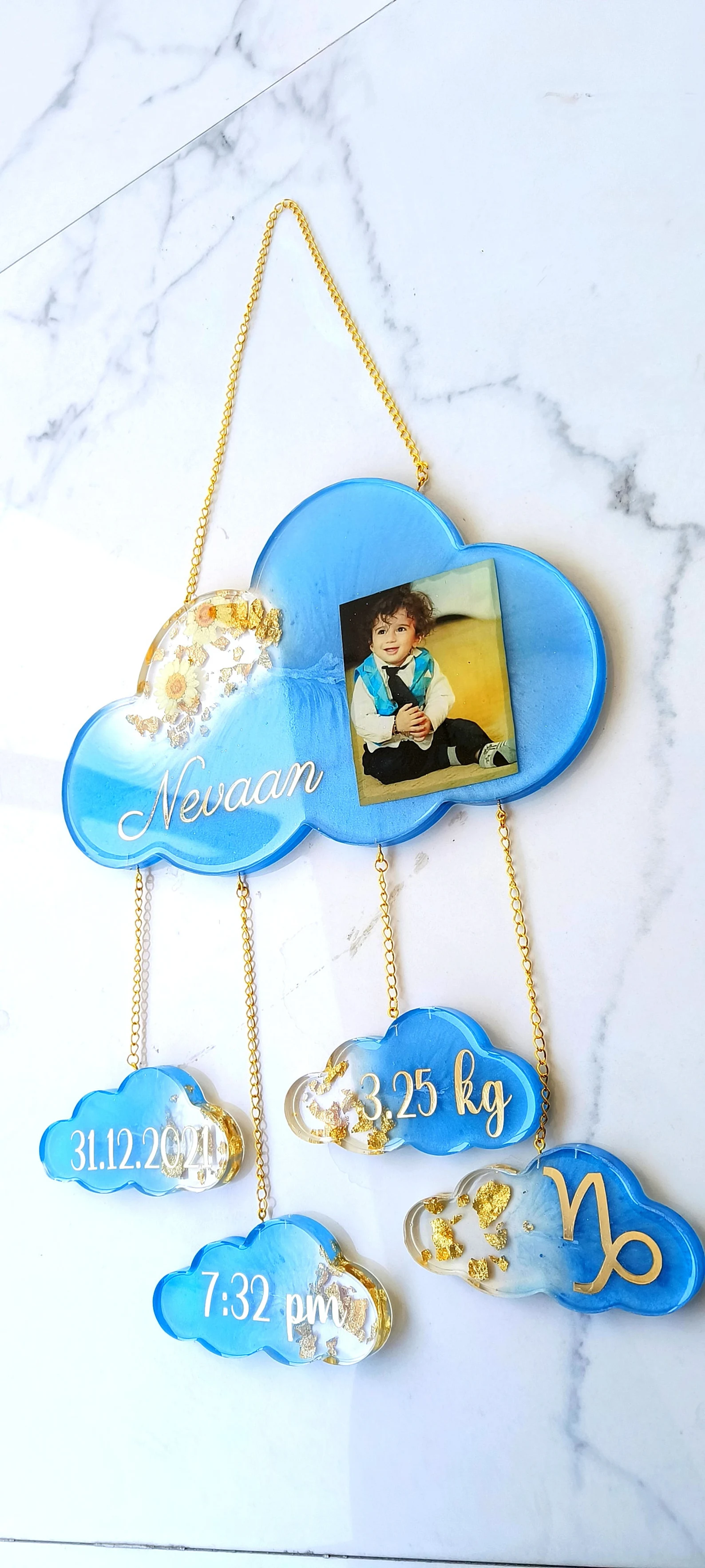 Cloud baby frame