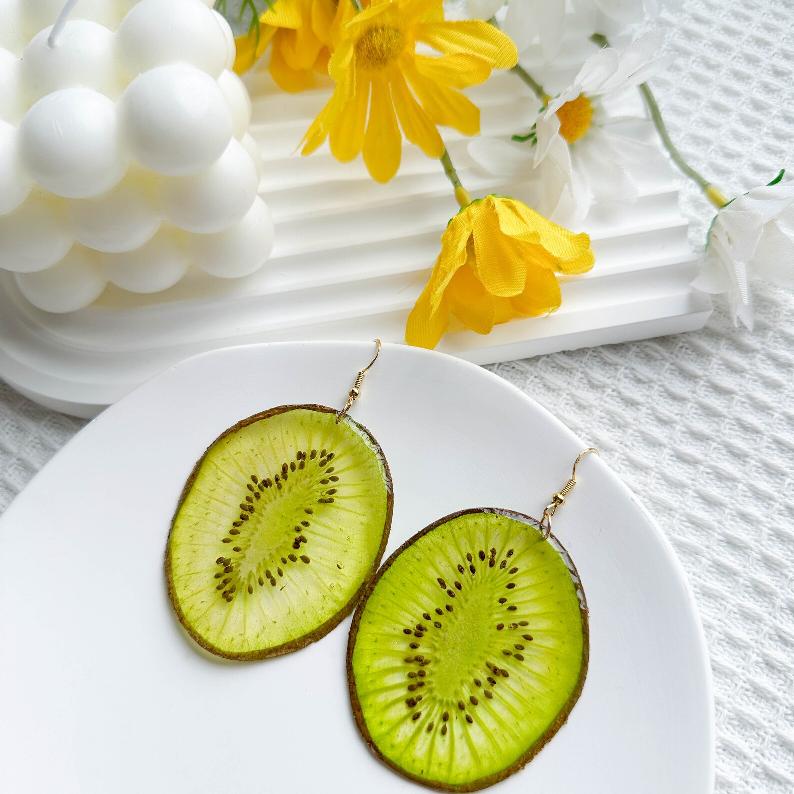 Real Kiwi Earrings